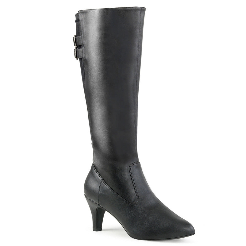 Pleaser Pink Label DIV2018 Black leather look, boots, Size 10
